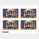 Cavalier King Charles Spaniel Pumpkin Halloween Rechthoekige Sticker (Vel)