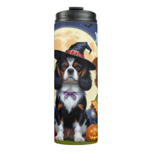 Cavalier King Charles Spaniel Pumpkin Halloween Thermosbeker