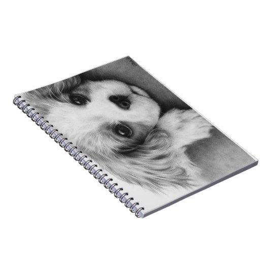 Cavalier King Charles Spaniel Puppy Dog notebook Notitieboek (Rechterzijde)