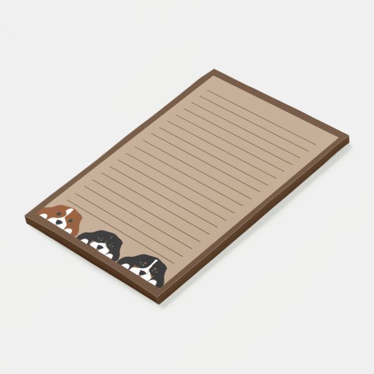 Cavalier King Charles Spaniel Puppy Dog Post-it® Notes (Schuin)
