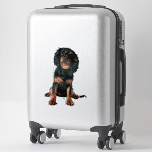 Cavalier King Charles Spaniel Puppy Dog Sticker (Koffer)