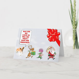 Cavalier King Charles Spaniel puppy kerstkaart Feestdagen Kaart