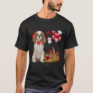 Cavalier King Charles Spaniel Red Heart Valentijn T-shirt