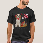 Cavalier King Charles Spaniel Red Heart Valentijn T-shirt (Voorkant)