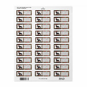 Cavalier King Charles Spaniel Rendier Kerstmis Etiket (Full Sheet)