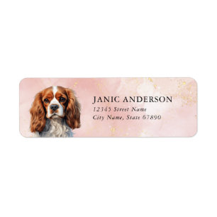 Cavalier King Charles Spaniel Retouradreslabel Etiket