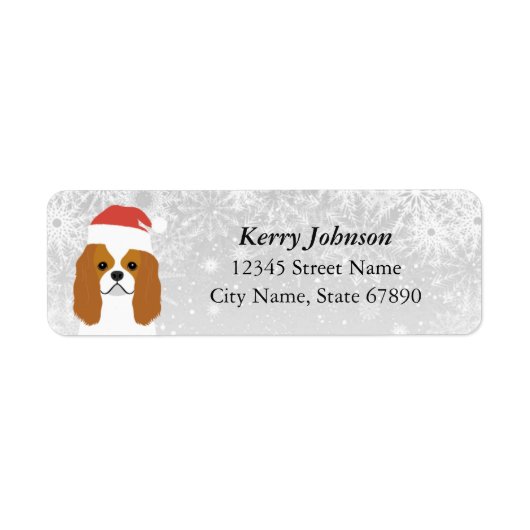 Cavalier King Charles Spaniel Return Address Label (Voorkant)