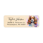Cavalier King Charles Spaniel Return Address Label (Voorkant)