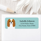 Cavalier King Charles Spaniel Return Address Label (Insitu)