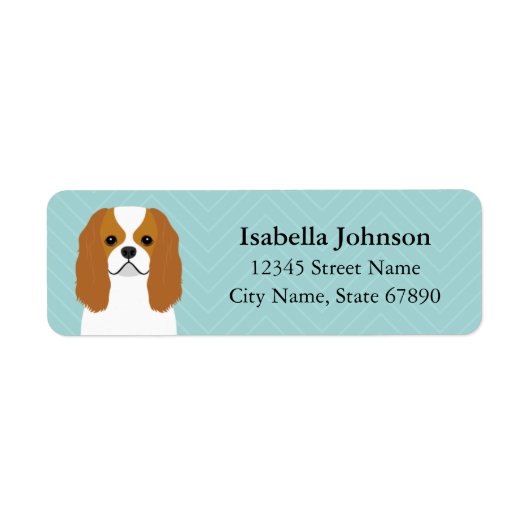 Cavalier King Charles Spaniel Return Address Label (Voorkant)