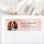 Cavalier King Charles Spaniel Return Address Label (Insitu)