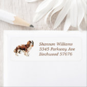 Cavalier King Charles Spaniel Return Address Label (Insitu)