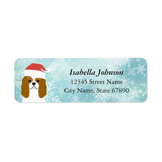 Cavalier King Charles Spaniel Return Address Label (Voorkant)