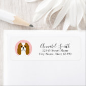 Cavalier King Charles Spaniel Return Address Label (Insitu)