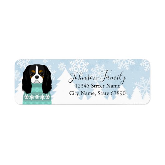 Cavalier King Charles Spaniel Return Labels (Voorkant)