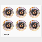 Cavalier King Charles Spaniel Ronde Sticker (Vel)