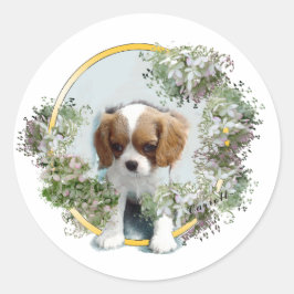 Cavalier King Charles Spaniel Ronde Sticker