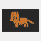Cavalier King Charles Spaniel Ruby cartoon sticker (Voorkant)
