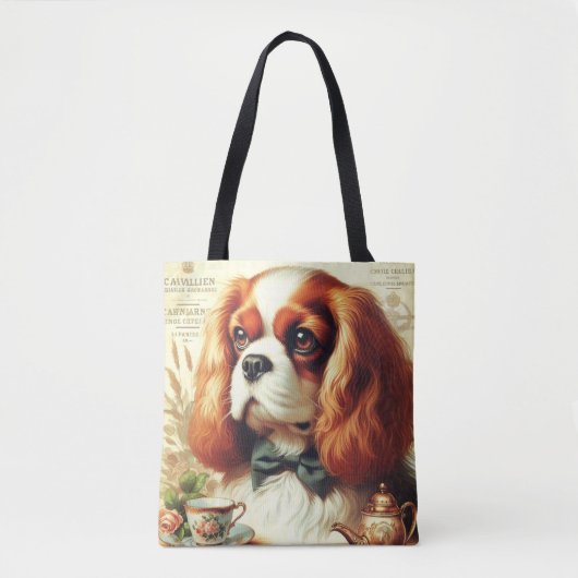 Cavalier King Charles Spaniel Schilderij Draagtas (Voorkant)