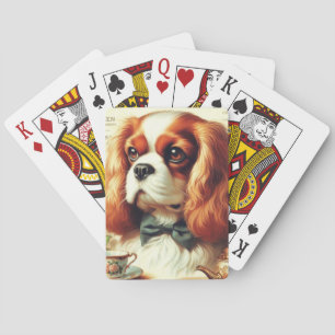 Cavalier King Charles Spaniel Schilderij Pokerkaarten