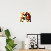 Cavalier King Charles Spaniel Schilderij Poster (Thuiskantoor)