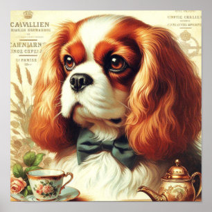 Cavalier King Charles Spaniel Schilderij Poster