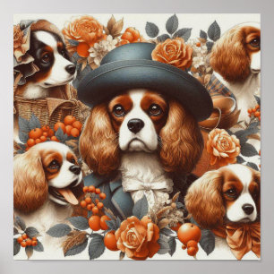 Cavalier King Charles Spaniel Schilderij Poster