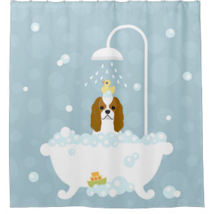 Cavalier King Charles Spaniel Shower Curtain Douchegordijn