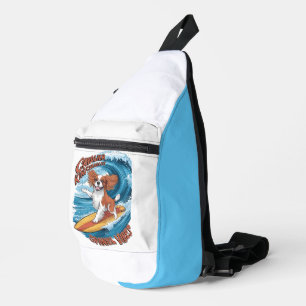 Cavalier King Charles Spaniel Shreds Golfsurfen Sling Bag