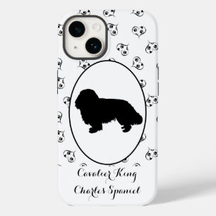 Cavalier King Charles Spaniel Silhouette Case-Mate iPhone 14 Hoesje