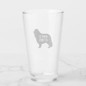 Cavalier King Charles Spaniel Silhouette Custom Glas (Achterkant)