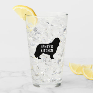 Cavalier King Charles Spaniel Silhouette Custom Glas