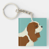 Cavalier King Charles Spaniel Sleutelhanger (Voorkant)