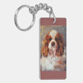 Cavalier King Charles Spaniel Sleutelhanger (Voorkant Links)