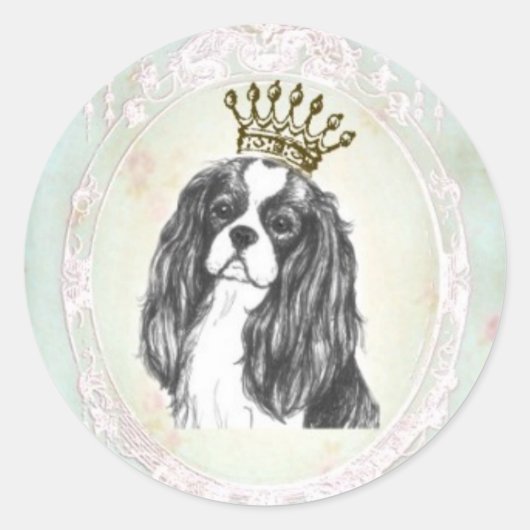  Cavalier King Charles Spaniel Sticker (Voorkant)