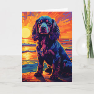 Cavalier King Charles Spaniel Sunset/Sunrise Kaart