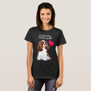 Cavalier King Charles Spaniel T-Shirt (zwart)