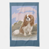 Cavalier King Charles Spaniel Tea Towel Theedoek (Verticaal)