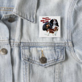 Cavalier King Charles Spaniel Trio 2 - Button (In situ)