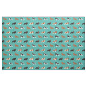 Cavalier King Charles Spaniel turquoise Stof (Fat Quarter)