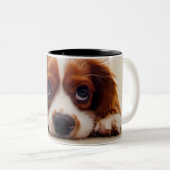 Cavalier King Charles Spaniel Tweekleurige Koffiemok (Voorkant rechts)