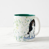 Cavalier King Charles Spaniel Two-Tone Coffee Mok (Voorkant rechts)