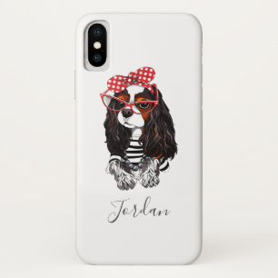 Cavalier King Charles Spaniel uit Parijs met liefd iPhone X Hoesje
