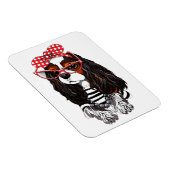 Cavalier King Charles Spaniel uit Parijs met liefd Magneet (Rechterzijde)