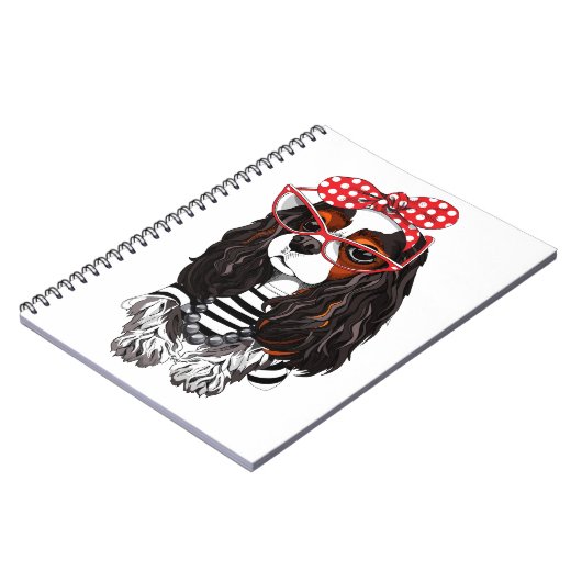 Cavalier King Charles Spaniel uit Parijs met liefd Notitieboek (Linkerzijde)