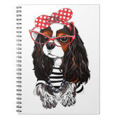 Cavalier King Charles Spaniel uit Parijs met liefd Notitieboek (Voorkant)