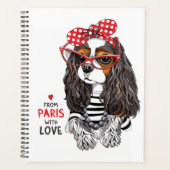 Cavalier King Charles Spaniel uit Parijs met liefd Planner (Voorkant)