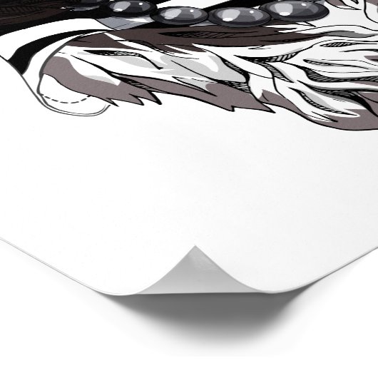 Cavalier King Charles Spaniel uit Parijs met liefd Poster (Hoek)