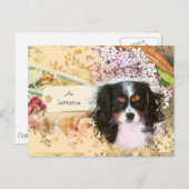 Cavalier King Charles Spaniel Uitnodiging Briefkaart (Voorkant / Achterkant)