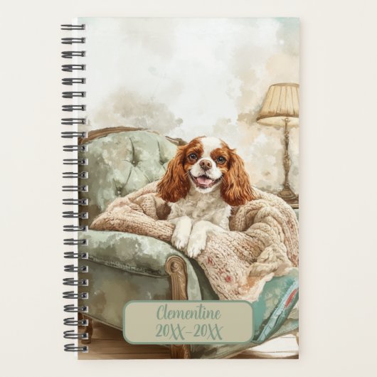 Cavalier King Charles Spaniel Undated Appointment  Planner (Voorkant)